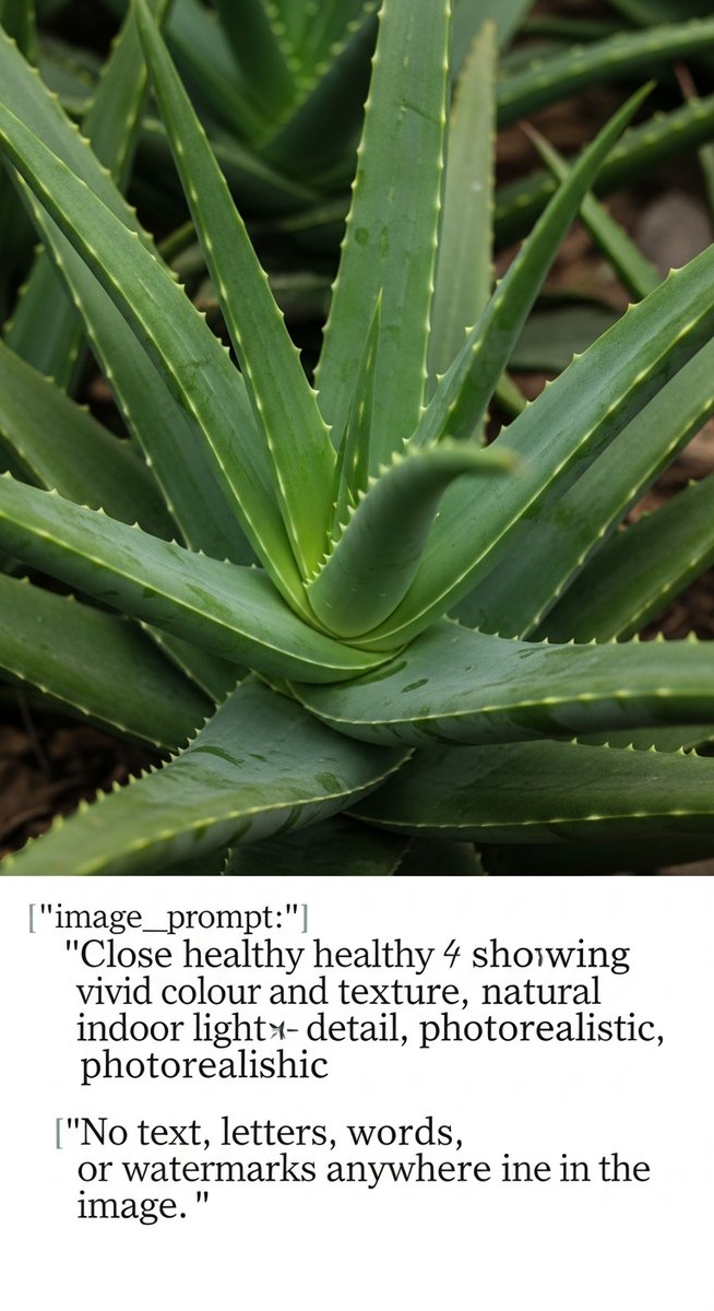 close-up of healthy aloe vera leaves showing vivid colour and texture, for aloe vera plant care tips