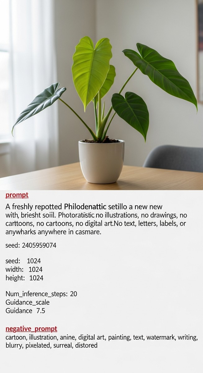 a freshly repotted philodendron plant in a new pot with fresh soil, for best soil philodendron