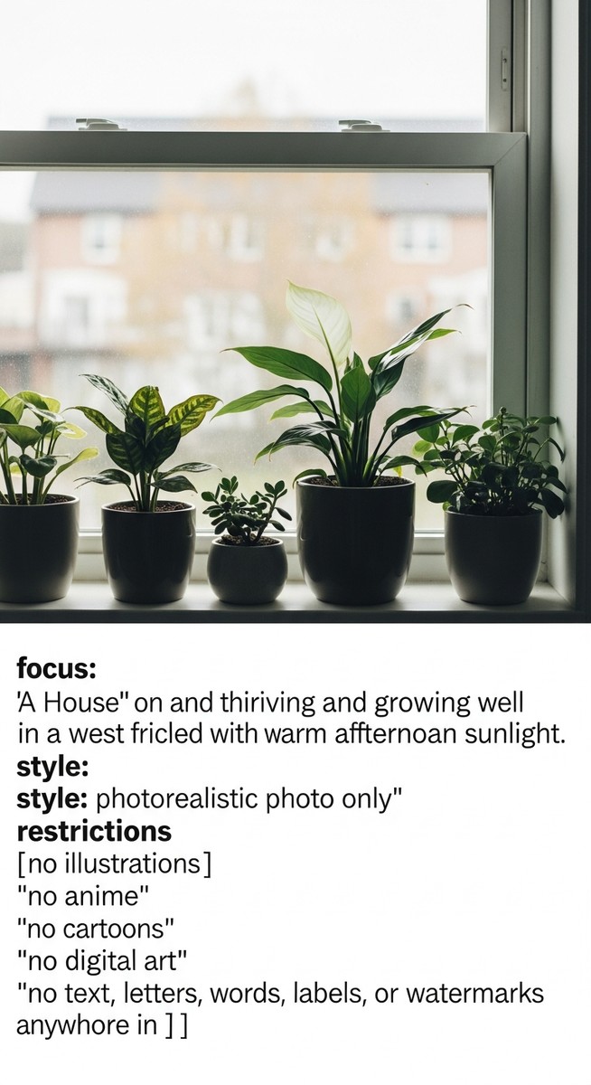 a houseplants on a windowsill thriving in a west-facing window with warm afternoon sunlight, for best west facing window plants