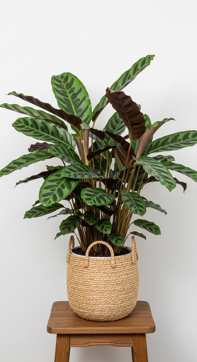a well-grown calathea plant showing its natural growth habit, for calathea types
