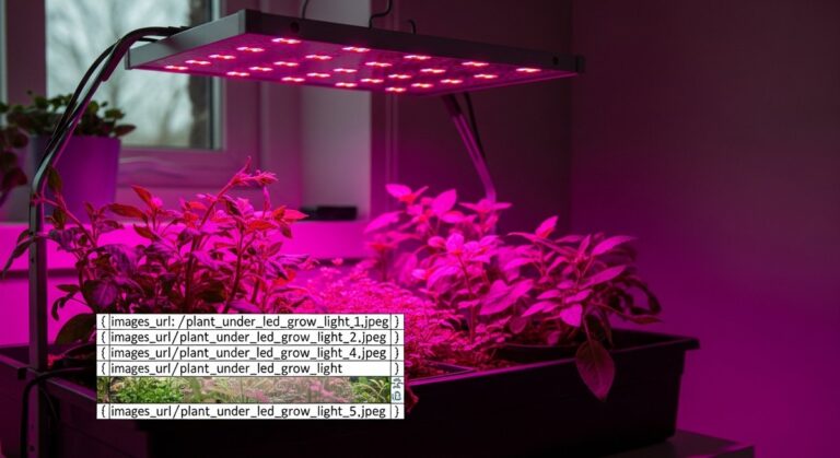 a led led plant growing under an LED grow light, for difference between led lights led grow lights