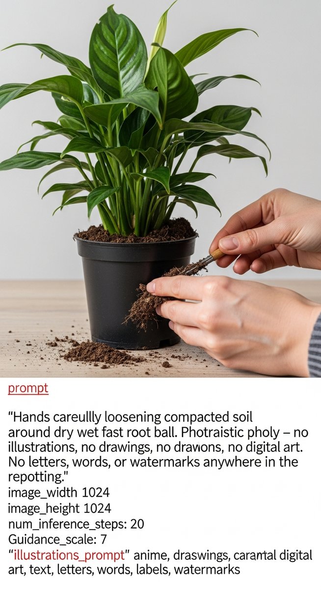 hands loosening compacted soil around a dry wet fast root ball