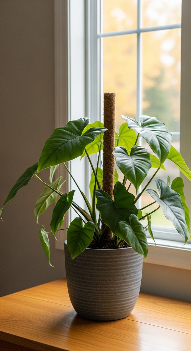 a fall houseplant care plant thriving in a autumn home interior in autumn