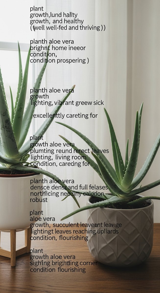a aloe vera plant showing lush healthy growth after fertilizing, for fertilizing aloe vera