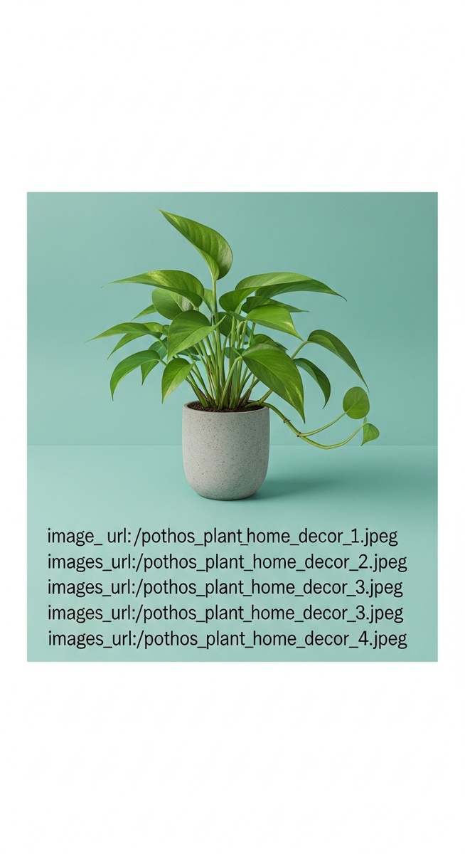 close-up of a pothos plant in a stylish pot in a bright home interior, for hanging pothos plant