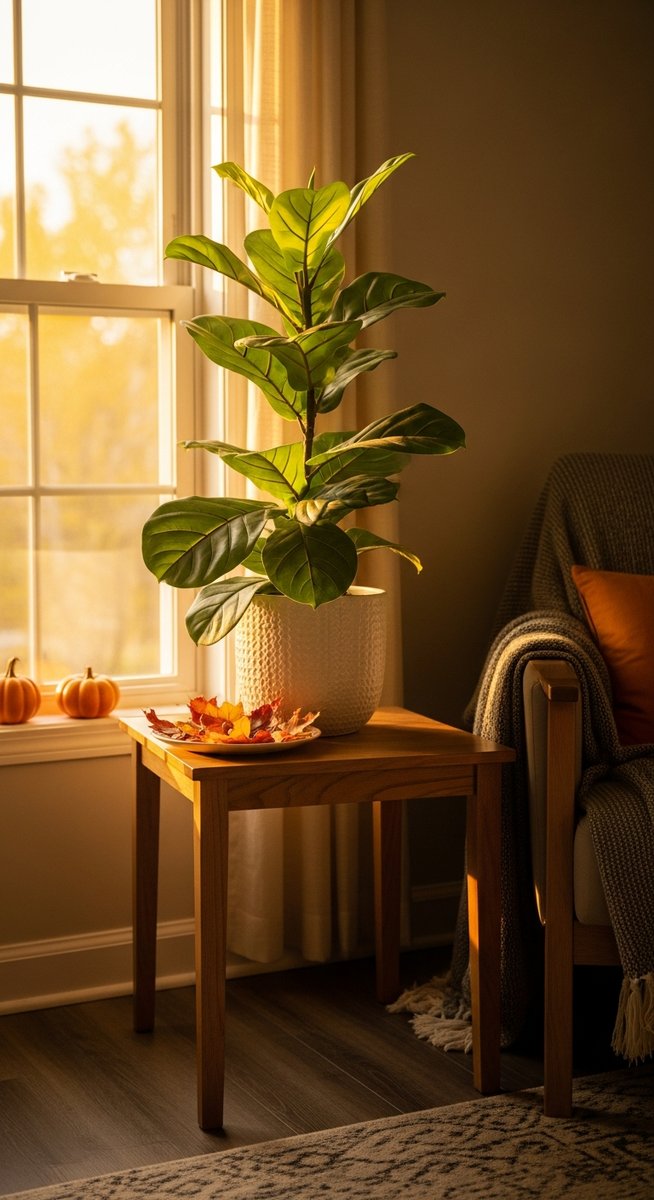 a houseplant care fall plant thriving in a autumn home interior in autumn