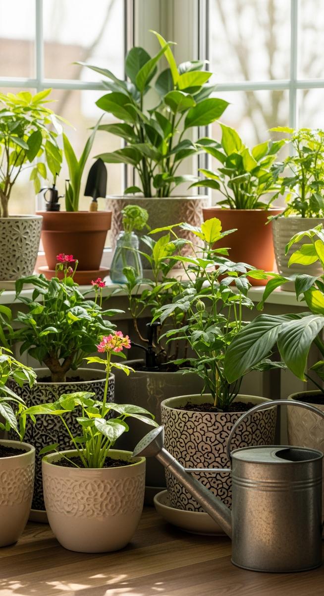 houseplants including a houseplant care spring plant grouped together in spring