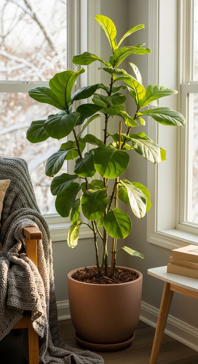 a houseplant care winter plant thriving in a winter home interior in winter