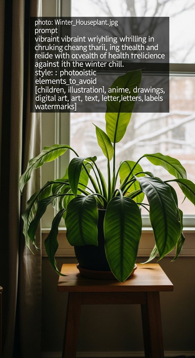 a houseplant care winter plant thriving in a winter home interior in winter