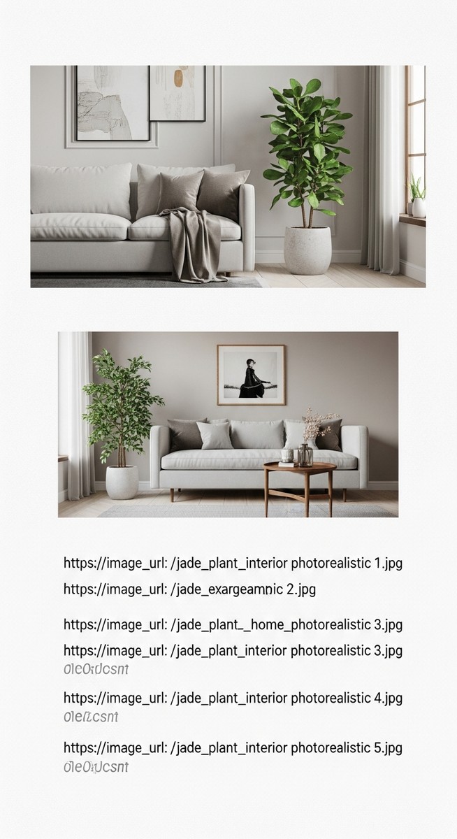 a jade plant plant brightening up a home interior
