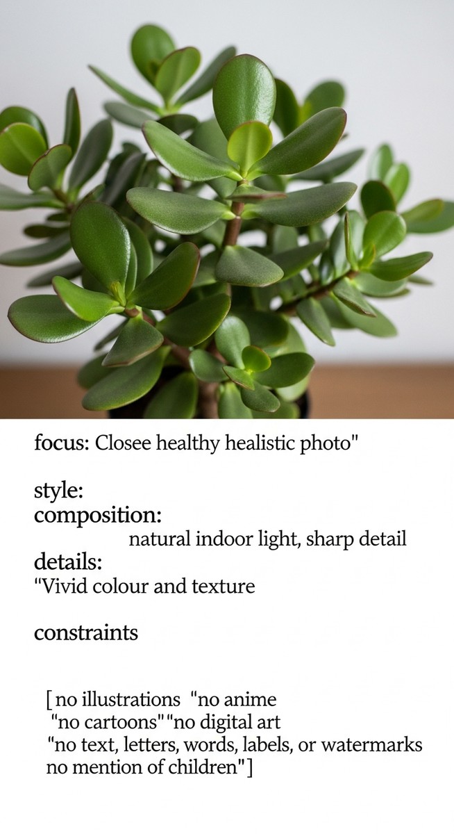 close-up of healthy jade plant leaves showing vivid colour and texture, for jade plant care