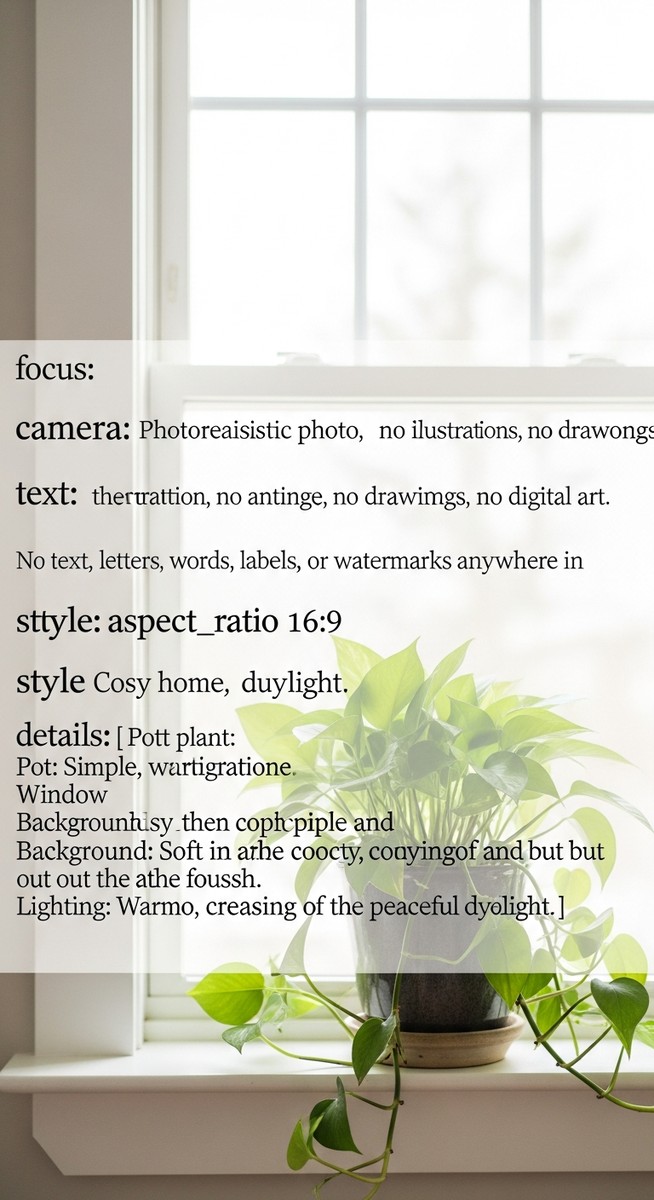 a pothos plant in a pot near a bright window