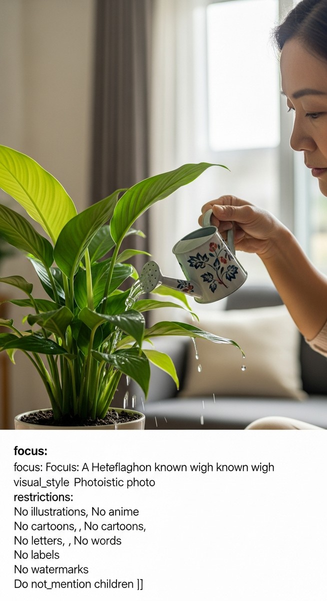 a person watering a know plant with a watering can, for know when to water houseplant