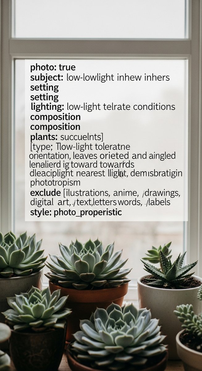 a low-light tolerant succulent plants with its leaves oriented toward the light in a indoor space with low light