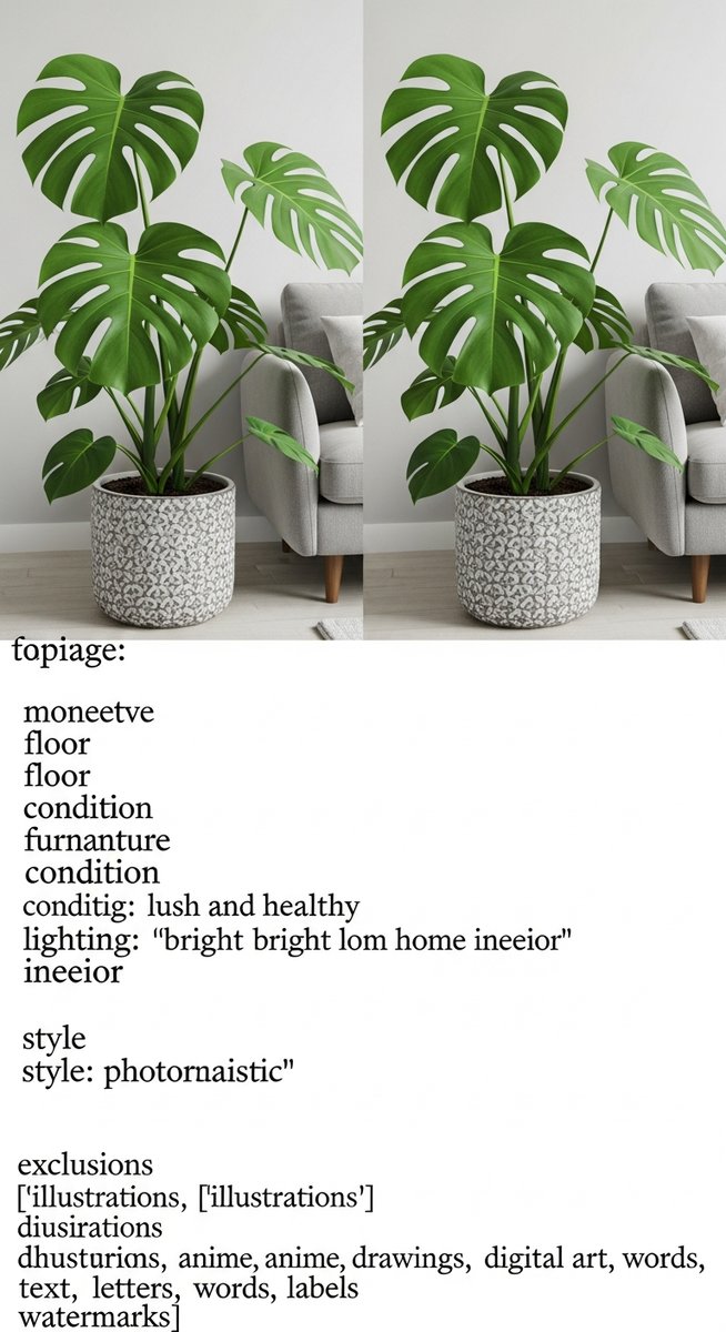 a monstera plant in a decorative pot on a wooden floor