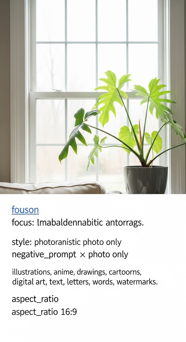 a philodendron plant in a pot near a bright window