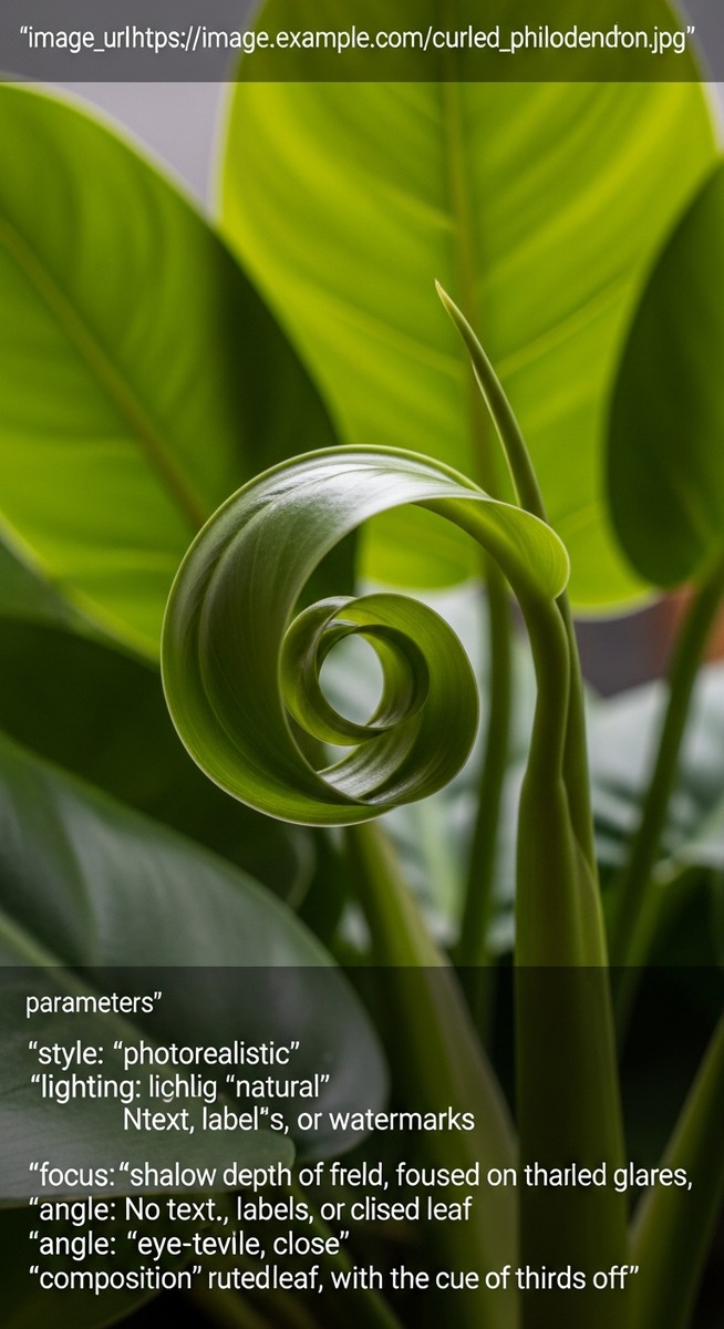 a single curled philodendron leaf contrasted against healthy flat leaves, for philodendron leaves curling