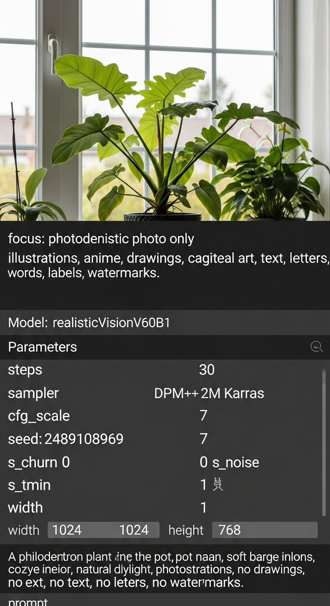 a philodendron plant in a pot near a bright window