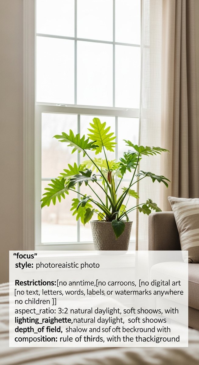 a philodendron plant in a pot near a bright window