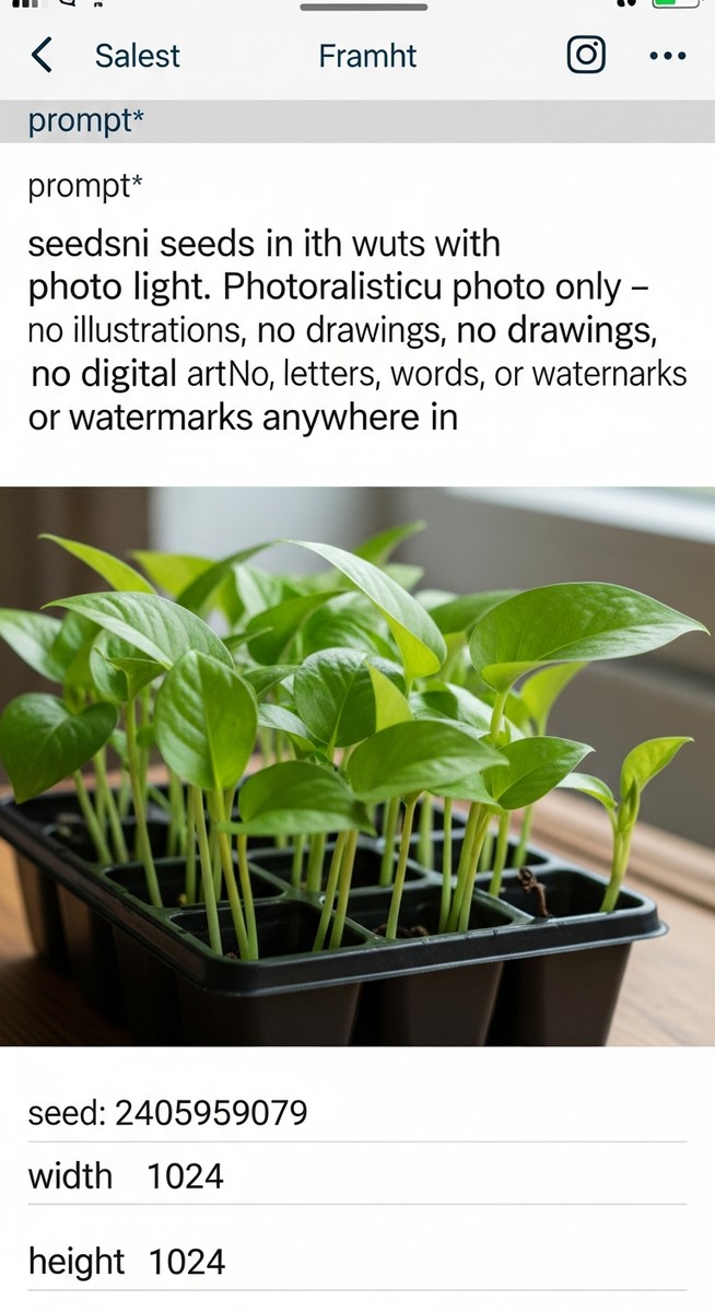 Small pothos seedlings in a small pot or tray with tiny leaves just emerging, for pothos seeds