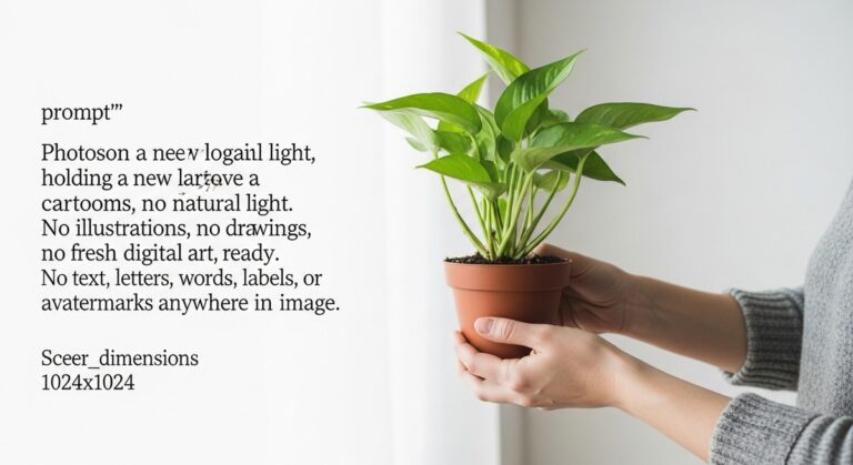 hands repotting a pothos plant into a larger pot with fresh soil, for repot pothos