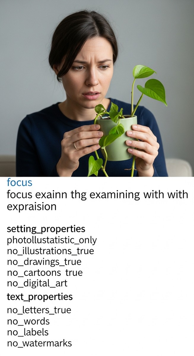 a person examining the curled leaves of a pothos plant, for silver pothos leaves curling