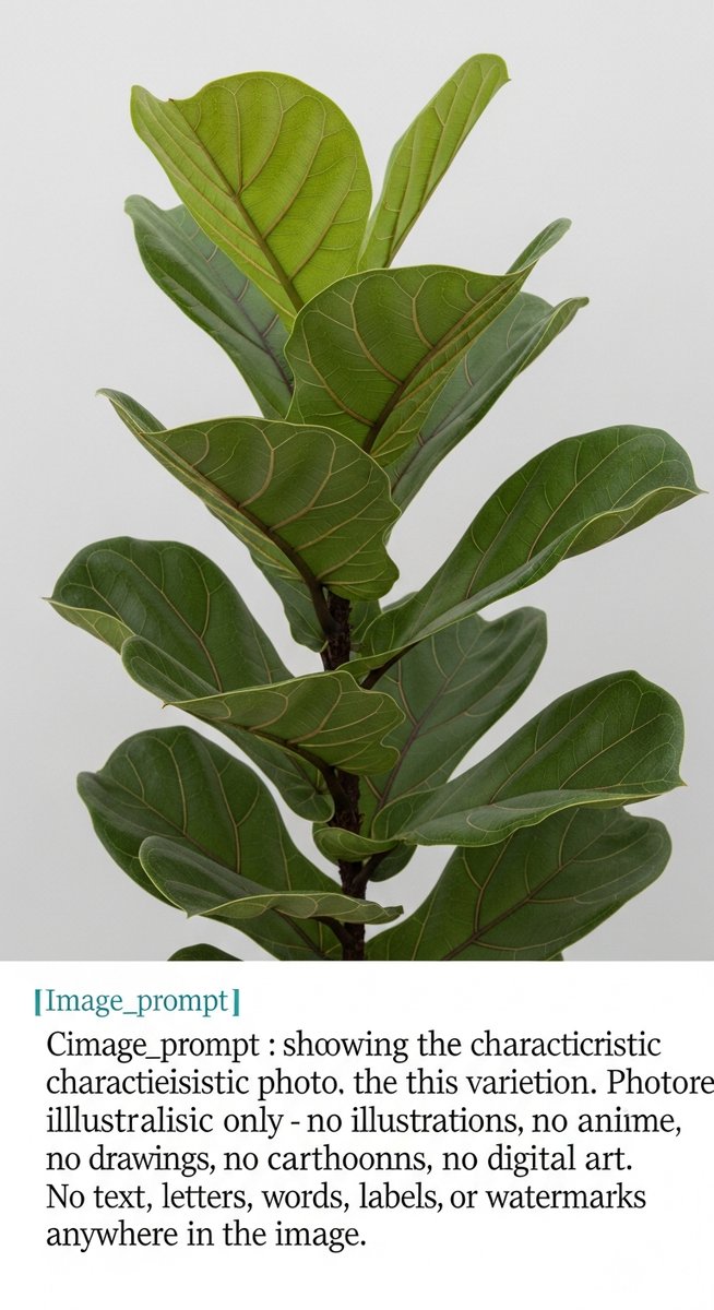 close-up of fiddle leaf fig leaves showing the characteristic colour and pattern