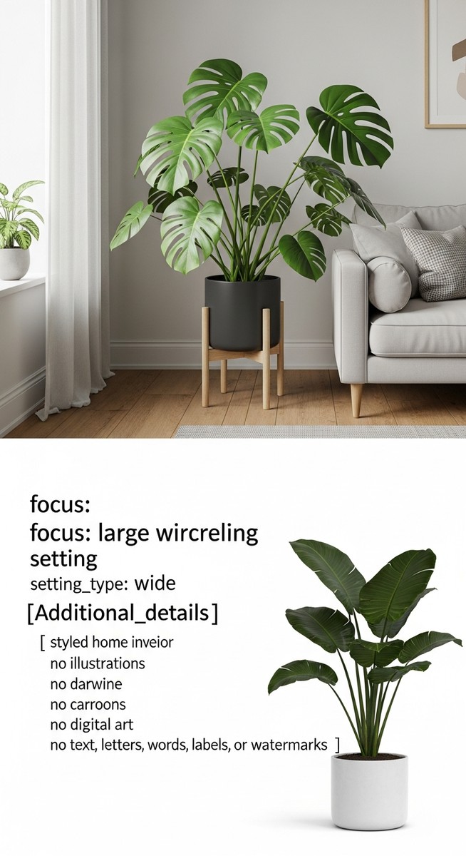 a large thriving monstera plant as a living room focal point, for when do monstera leaves split